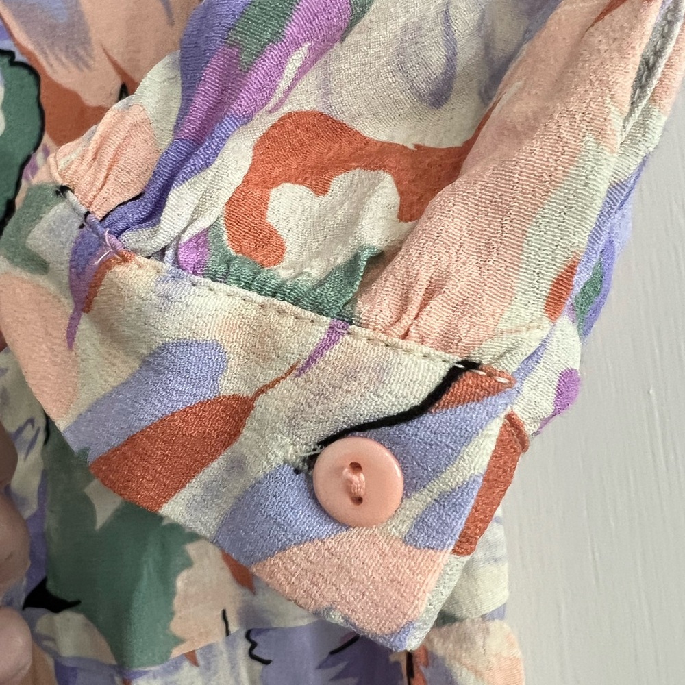 Traffic People Pastel Floral Mini Dress large - Picture 7 of 12